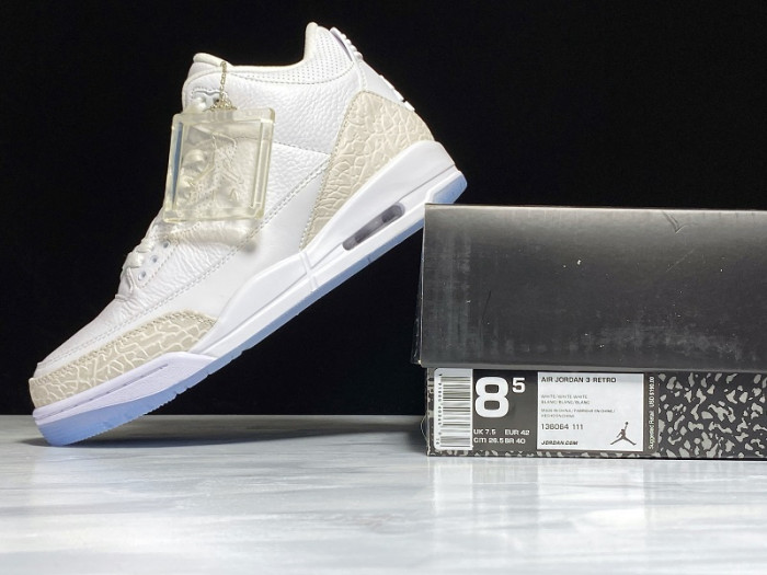 jordan 3 retro pure white 136064-111