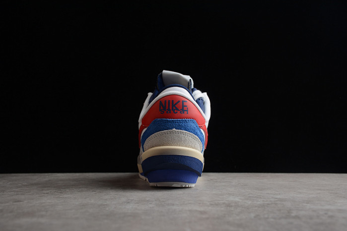 sacai x nike cortez white red navy blue dq0581-100