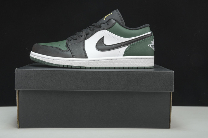q22 air jordan 1 low “green toe” 553558-371
