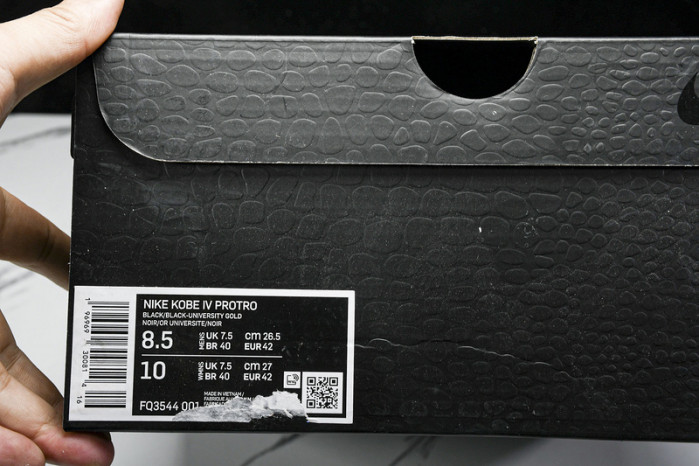 nike kobe 4 protro“black mamba” fq3544-001