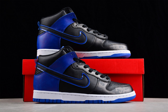 nike dunk high se camo black royal dd3359-001