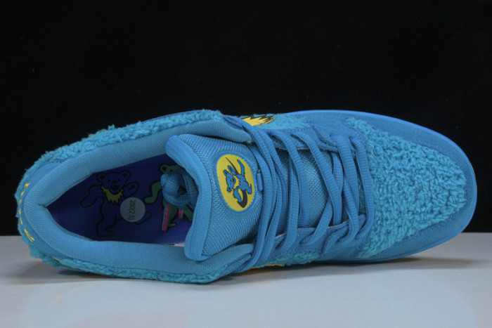 grateful dead x nike sb dunk low “blue bear” cj5378-400