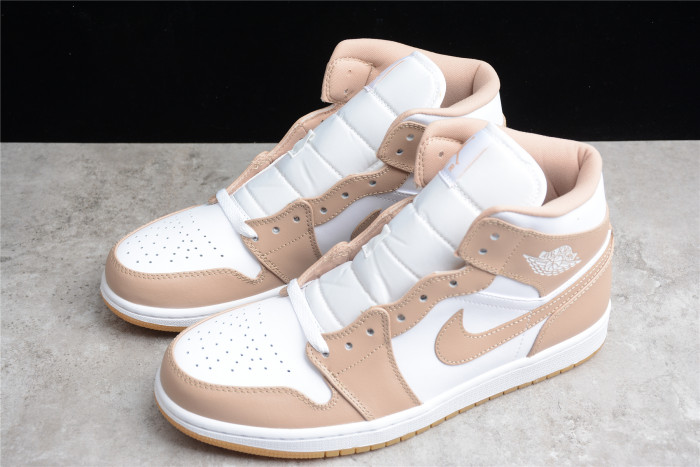jordan 1 mid tan gum 554724-271