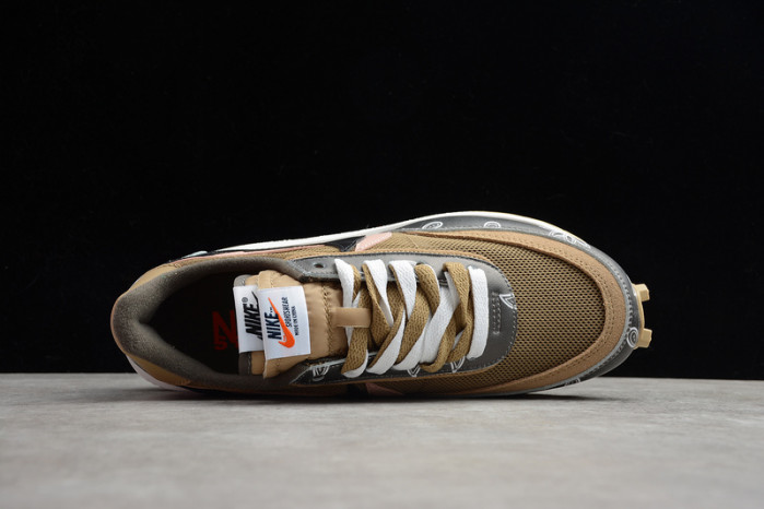 nike ldwaffle x sacai black parachute beige cv5053-001