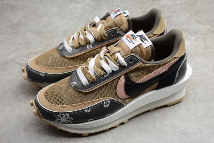 nike ldwaffle x sacai black parachute beige cv5053-001