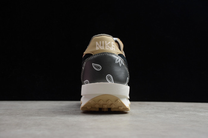 nike ldwaffle x sacai black parachute beige cv5053-001