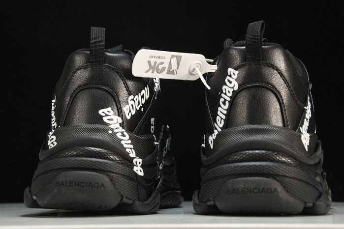 balenga triple s black clear sole btsbcs-030