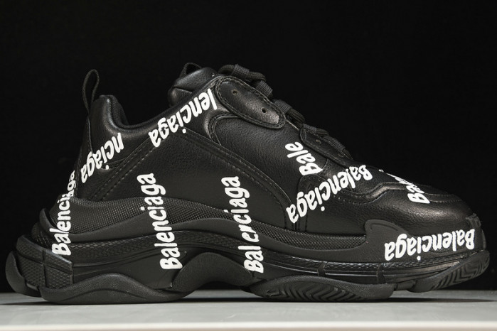 balenga triple s black clear sole btsbcs-030