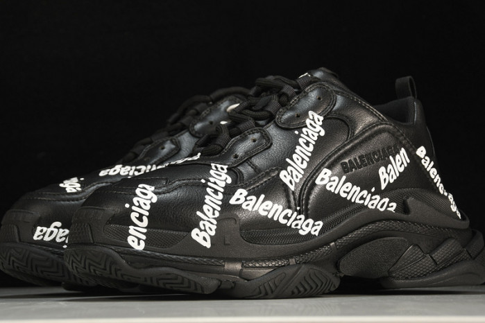 balenga triple s black clear sole btsbcs-030