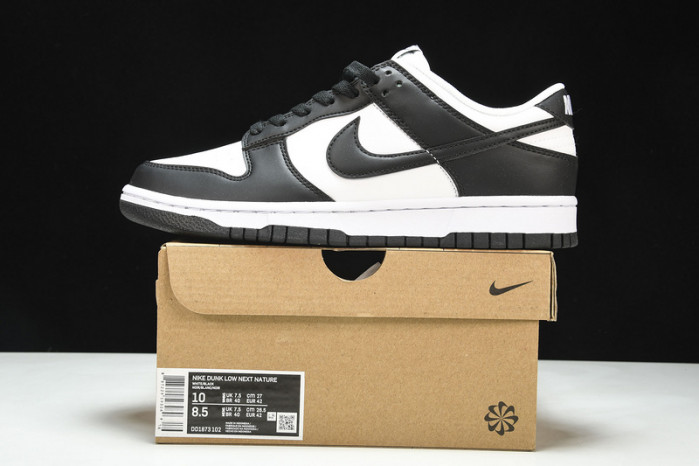 nike dunk low next nature white black - dd1873-102