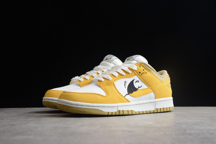 nike dunk low sun club white yellow dv1681-100