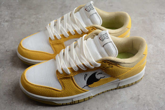 nike dunk low sun club white yellow dv1681-100