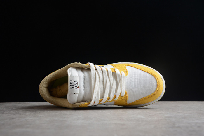 nike dunk low sun club white yellow dv1681-100